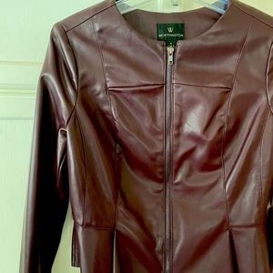 Worthington Size 4 (p)leather jacket
